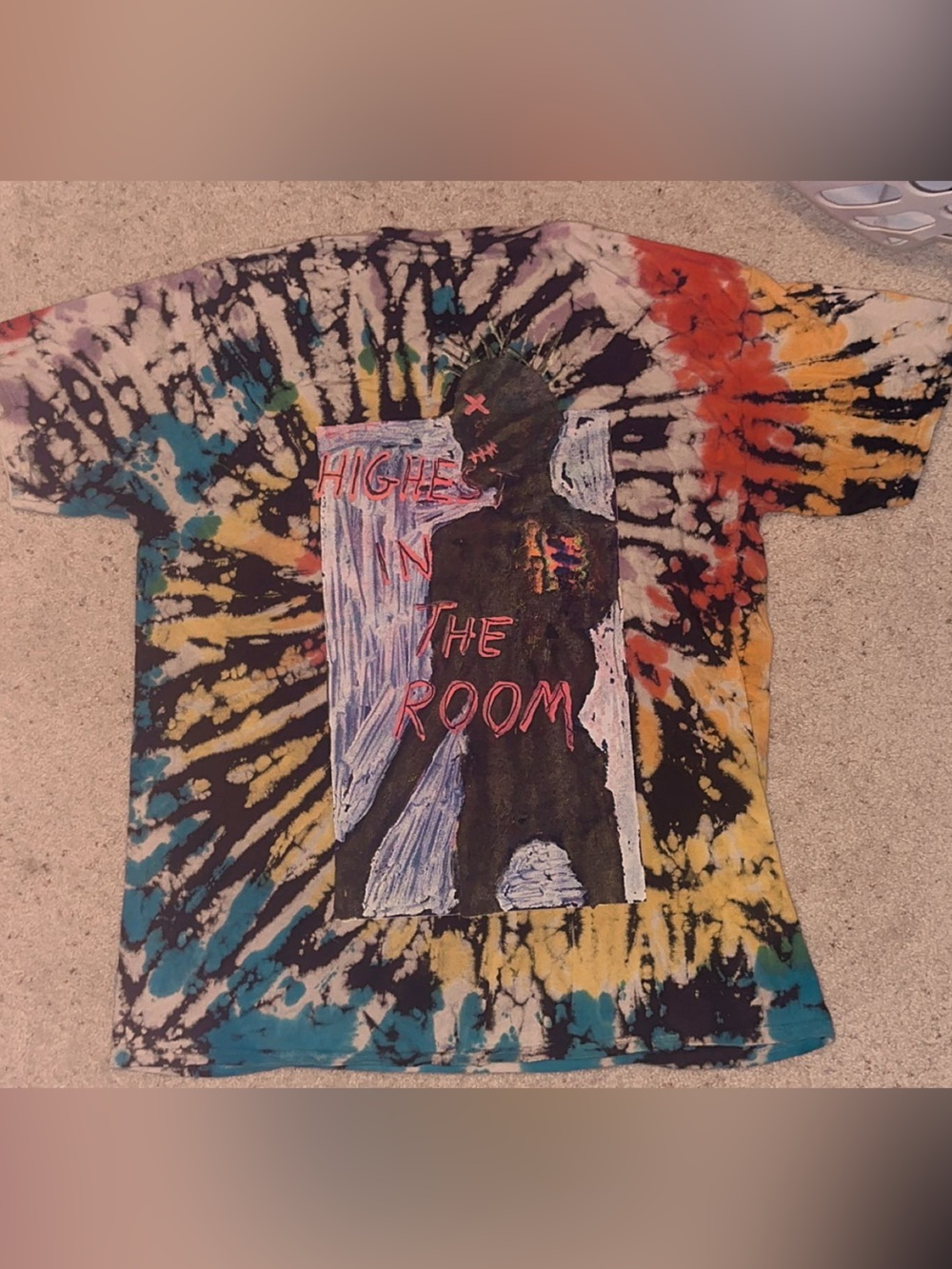 Cactus Jack by Travis Scott Highest In The Room T-shirt Tie-Dye - XL